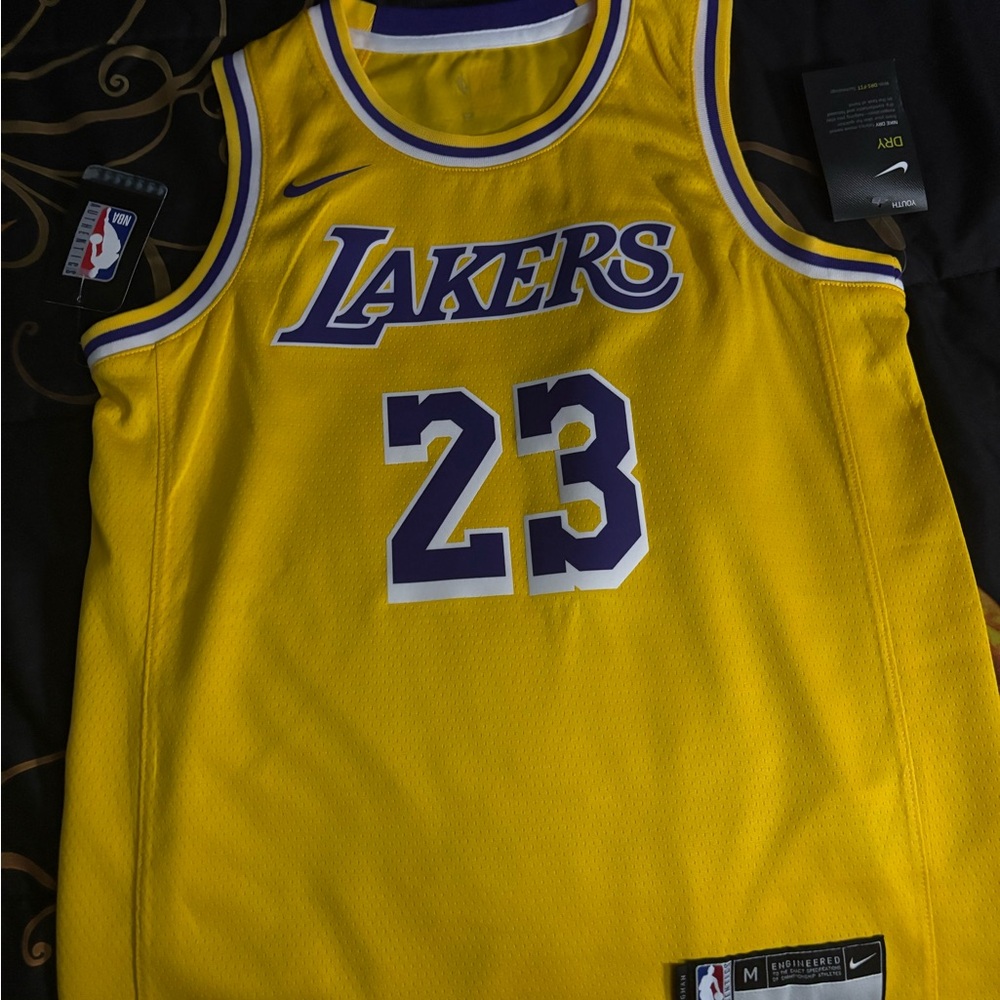 Nike Lakers Yellow and Purple Jersey